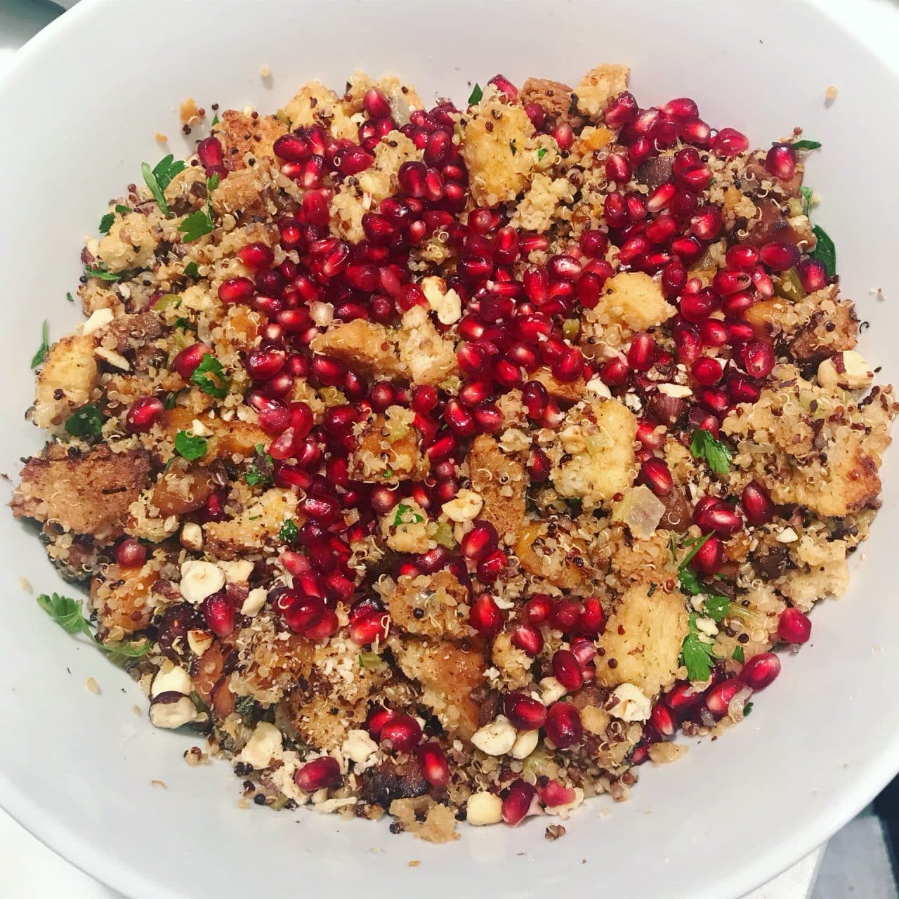 Butternut Squash Pomegranate Quinoa Stuffing Robin Barrie Kaiden