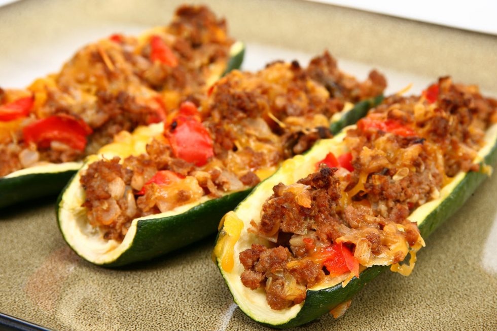 Chicken Zucchini Boats - Robin Barrie Kaiden, MS, RD, CDN, CSSD