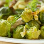 Lime Roasted Brussels Sprouts with Pumpkin Seeds